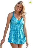 Woman Within Plus Size H-back empire swimdress by Swim 365