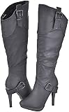 Anne Michelle Motive-04 Black Women Fashion Boots