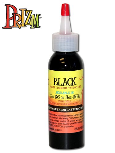 Prizm Black Tattoo Ink 8oz Bottle