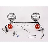 Cobra Steel Lightbar With Spotlights - Style A , Material: Steel 04-0101 by Cobra