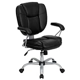 Flash Furniture Black Leather Computer Task Chair