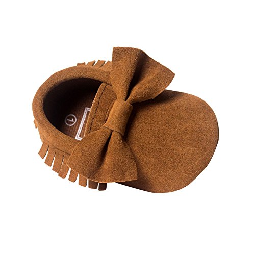 Molil Unisex Baby's Suede Bowknot Moccasins Shoes Sneakers