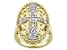 .33CTW DIAMOND 18KT OVER STERLING SILVER RING
