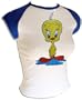 Vintage 1966 Looney Tunes Tweety Bird Authentic WB Cartoon Sexy T-Shirt , large