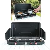 portable Gas Barbecues: Double Portable Gas Cooker