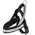Trixie 20564 Premium Reflect Geschirr, M-XL: 55-100 cm/50 mm, schwarz