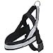 Trixie 20564 Premium Reflect Geschirr, M-XL: 55-100 cm/50 mm, schwarz