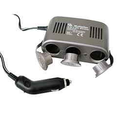 Eufab 16566 Steckdose 3 in 1, 12 V, mit 10 A Sicherung, Kontroll-LED als Batteriestromanzeige, 1m Kabel f�r Zigarettenanz�nder