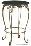 Allegra Bar-height Pub Table Black Marble Antique