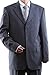 Men's Single Breasted 3 Button Grey Super 150's Wool Feel Dress Suit
