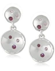 T Tahari "Night Sky" Concave Drop Earrings