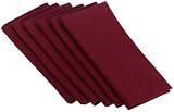 DII Everyday Basic Napkin Set of 6, Blackberry
