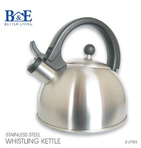 B&E (TM) Stainless Steel Teakettle 2.1 Quarts Whistling Tea Kettle (XM009) - Value Sale