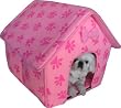 New Pink Paws Collapsible Pet Dog Puppy Cat Kitten Bed Shelter House