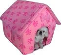 New Pink Paws Collapsible Pet Dog Puppy Cat Kitten Bed Shelter House