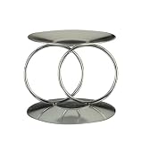 Weddingstar Double Ring Unity Candle Holder, Shiny Silver