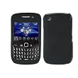 Crystal Hard Rubberized Black Cover Case for RIM BlackBerry Curve 8520 T-Mobile [WCM393]