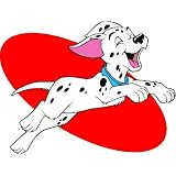 101 Dalmatians AP sticker vinyl decal 4 x 3 