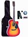 Encore Electro Acoustic Cutaway Guitar Outfit, Red