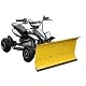 Kinderquad schwarz mit Schneeschieber
