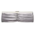 Merona&reg; Shirred Satin Clutch - Grey