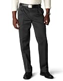 Dockers Men's Signature Khaki D3 Classic Fit Pleated Pant,Charcoal Heather,44x32