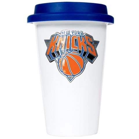 New York NY Knicks Travel Coffee Cup With Lid