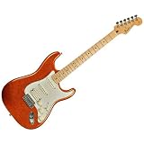 Fender STD Stratocaster HSS Electric Guitar, Orange Flake
