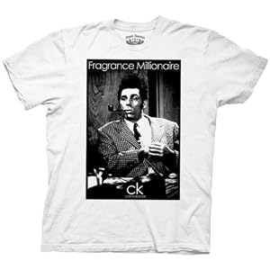 Seinfeld Classic TV Show Sitcom Fragrance Millionaire Adult White T-shirt Tee Shirt