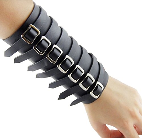 AMC Unisex Faux Leather Gauntlet Wristband