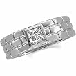14K White Gold Diamond Wedding Band Duo - Lady's Ring - 0.50 Ct.