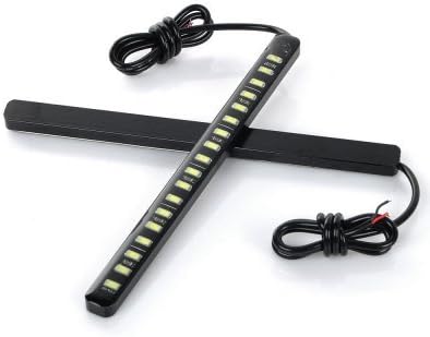 exLED 5.4W 720lm 8000K Car Daytime Running Lamp with SMD 5630 18 LEDs Cool White Light ( 2pcs, 12V )