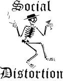 SOCIAL DISTORTION 17181 Black Vinyl Rub On Transfer Sticker Decal