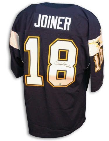 Charlie Joiner San Diego Chargers Autographed Throwback Blue Jersey