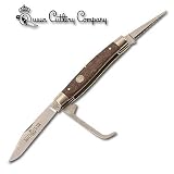 Queen Horseman 3 Blade Folding Knife w/ Birdseye Maple Handle