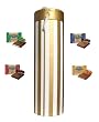 Ghirardelli Gold & Ivory Striped Chocolate Squares Gift Box, 40 Chocolate Squares