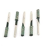 uxcell 研削ヘッド　5個入り　シルバートーン　グリーン　 アブレシブ　メタル　4mm