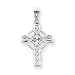 14k Diamond-cut Celtic Cross Pendant