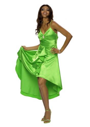 Astrapahl, Luxus Satin Abendkleid, lang, festlich, Farbe grün