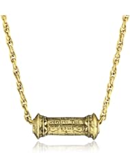 The Vatican Library Collection Gold Ave Maria Prayer Bead Necklace