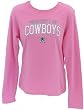 Women`s Dallas Cowboys L/S Pink Property of Bling Diva Tshirt