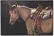 Jack's Night Western Horse Horses Bonnie Marris Doormat Mat Rug