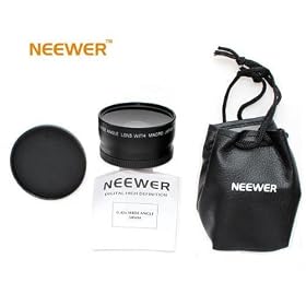 Neewer Deluxe 58mm Wide Angle Lens 0.45X with Macro: Camera &amp; Photo