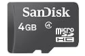 SanDisk microSDHC 4GB Card