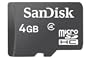SanDisk Micro SDHC 4GB Class 4 Speicherkarte