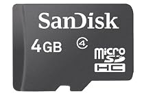 SanDisk Micro SDHC 4GB Class 4 Speicherkarte