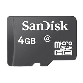 SanDisk - Carte M�moire microSDHC - pour Mobile - classe 4 - 4 Go