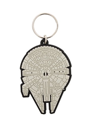 STAR WARSStar Wars, RK38348C, Millennium Falcon Rubber Keychain, Multi-Color, 4.5 x 6cm
