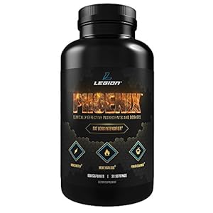 LEGION Phoenix, Caffeine-Free Fat Burner Supplement for More Fat Loss, More Energy, and Fewer Cravings, 30 Servings