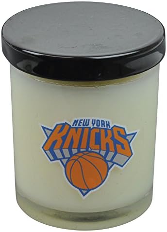 NBA New York Knicks Scented 3 Inch Glass Candle Basketball Gift Decorator Decor